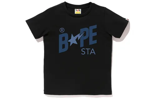 A BATHING APE Bape T Shirts Unisex Crew Neck Moderate Straight Fit