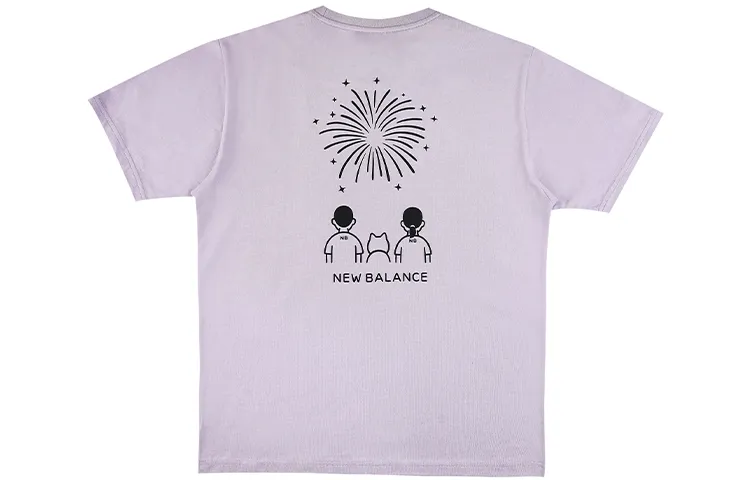 New Balance Noritake Collection Set in Sleeve T Shirt Unisex Purple
