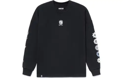 Li Ning T Shirts Men's Black Crew Neck Moderate Straight Fit