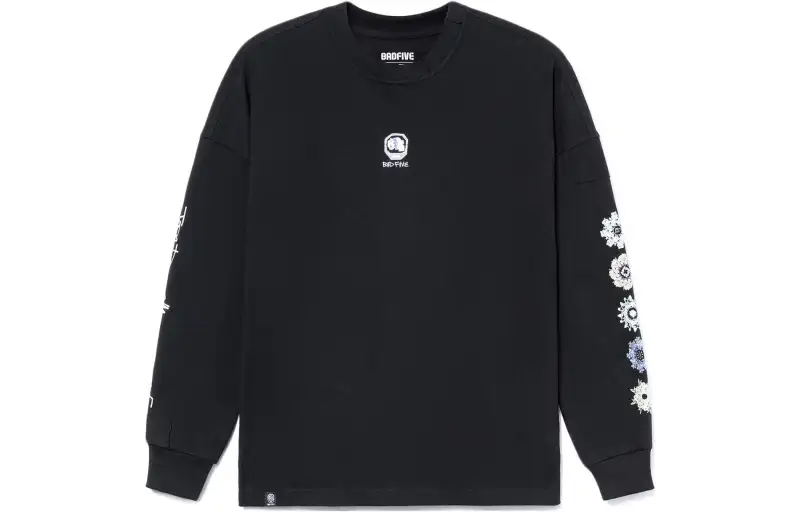Li Ning T Shirts Men's Black Crew Neck Moderate Straight Fit