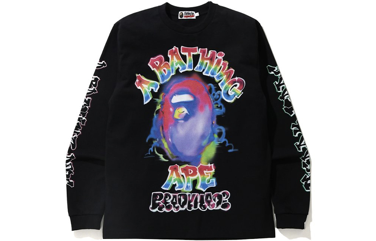 Bape X Readymade Spray Wide L/S Tee