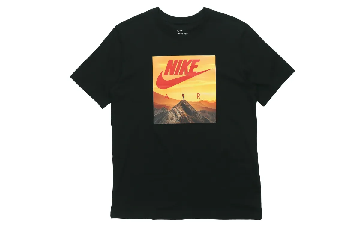 Nike T-Shirts Men's Crew Neck Moderate Straight Fit
