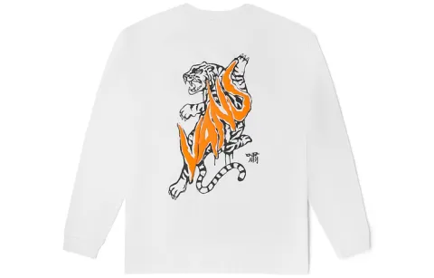 Vans T-Shirts Unisex White Crew Neck Moderate