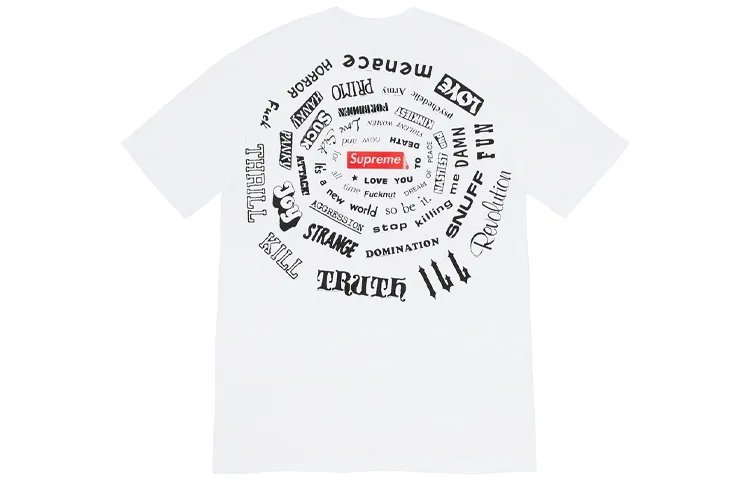 Supreme SS21 Spiral Slogan-Print T-shirt