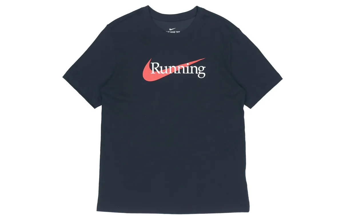 Nike T-Shirts Men's Black Crew Neck Moderate