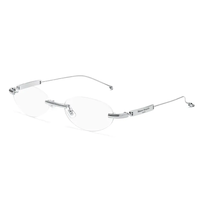 GENTLE MONSTER Oval Eyeglass Frames Unisex Silver