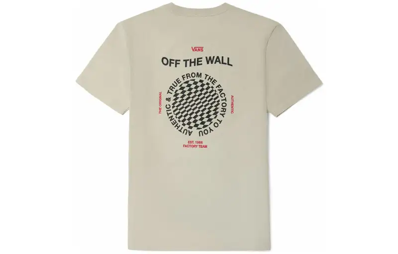 Vans Spin Check T Shirt Men's Oat