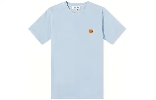 KENZO T Shirts Men's Blue Crew Neck Moderate Straight Fit