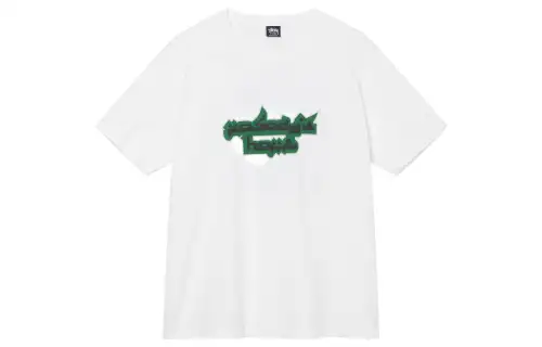 Stussy T Shirts Unisex White Crew Neck Moderate