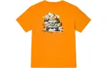 Timberland T Shirts Unisex Dark Carrot Cheese Color Crew Neck Moderate Straight Fit