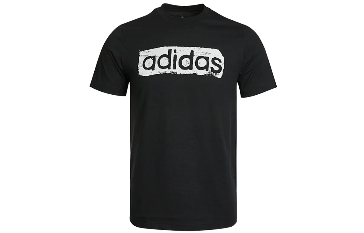 Adidas Linear logo-detail T-shirt