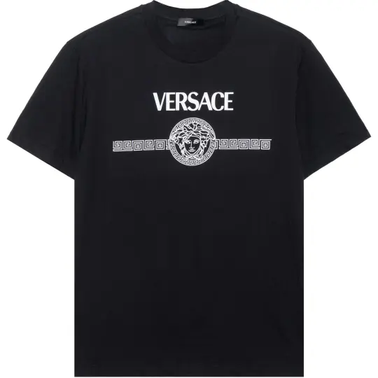 VERSACE Men Medusa Logo T-Shirt Black
