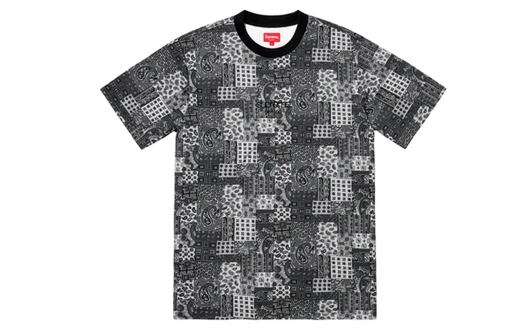 Supreme Patchwork Paisley Short Sleeve Top