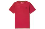 Timberland T Shirts Men's China Red Crew Neck Moderate Straight Fit