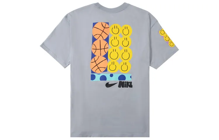 Nike T-Shirts Men's Crew Neck Moderate Straight Fit