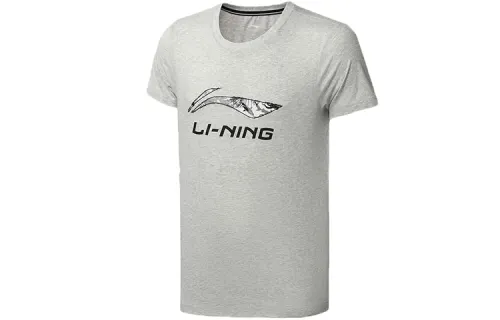 Li Ning T Shirt Men's Light Heather Gray