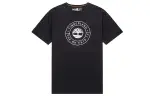 Timberland T Shirts Men's Black Crew Neck Moderate Straight Fit