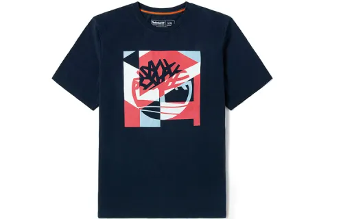 Timberland T Shirts Unisex Royal Blue Crew Neck Moderate Straight Fit