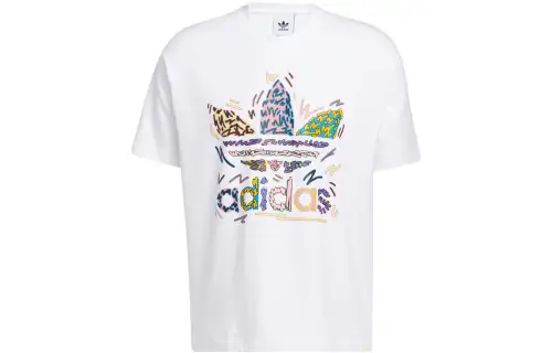 Adidas Originals LOVE UNITES TREFOIL T Shirt Unisex White