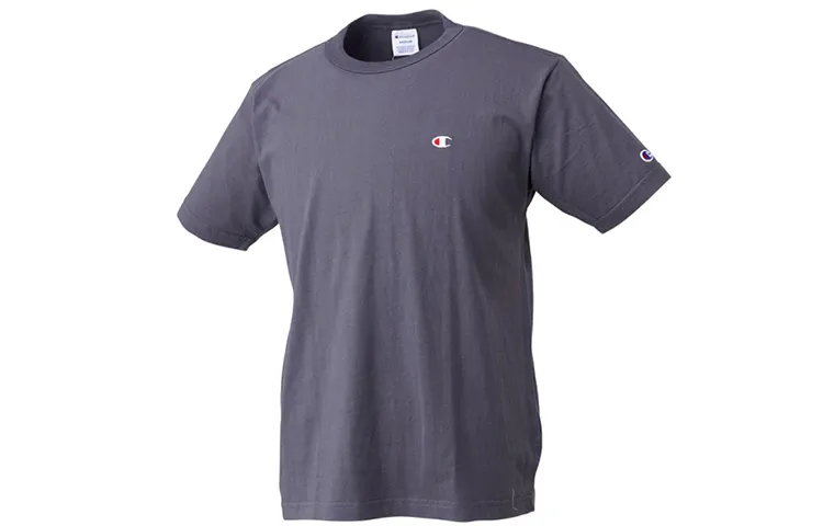 Champion T Shirt Japan Version Unisex Charcoal Gray