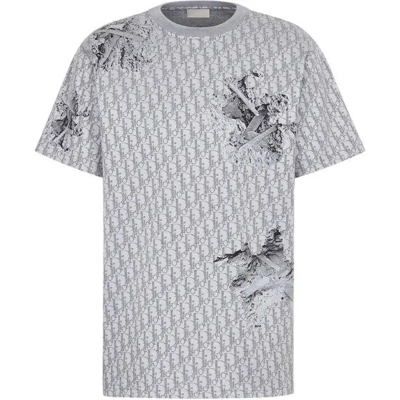 DIOR X Daniel Arsham Eroded Oblique Jacquard T-Shirt