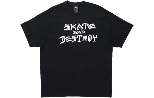 Thrasher T Shirt US Version Unisex Black