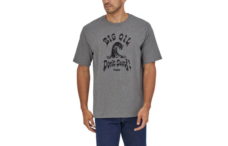 Patagonia Sludge Swell T-Shirts Men's Crew Neck Moderate Straight Fit