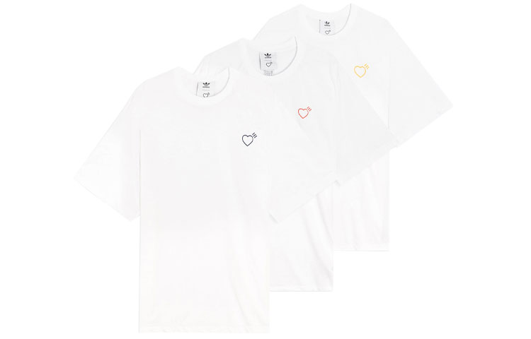 Adidas Originals x HUMAN MADE T Shirt Men's 3 Pack White