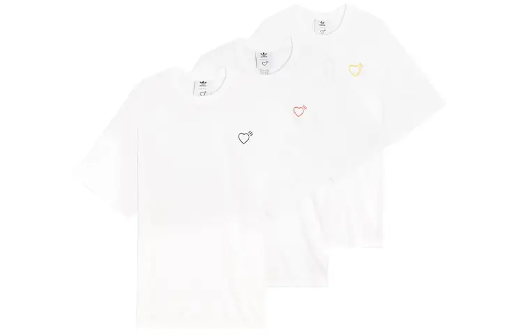 Adidas Originals x HUMAN MADE T Shirt Men's 3 Pack White