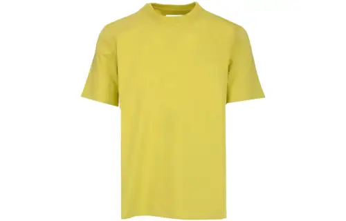 Bottega Veneta T Shirts Men's Yellow Crew Neck Moderate Straight Fit