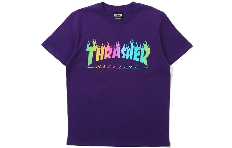 Thrasher T Shirt Japan Version Unisex Purple