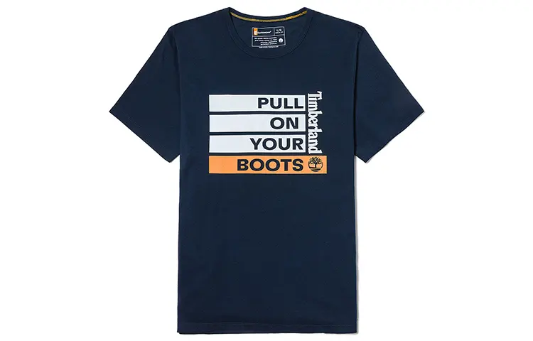 Timberland T Shirts Men's Dark Sapphire Crew Neck Moderate Straight Fit