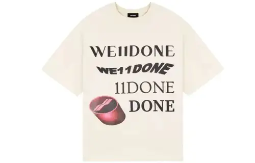 WE11DONE Washed Logo T Shirt