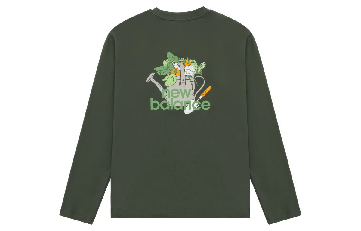 New Balance Drop Shoulder Sleeve T Shirt Men's Army Green