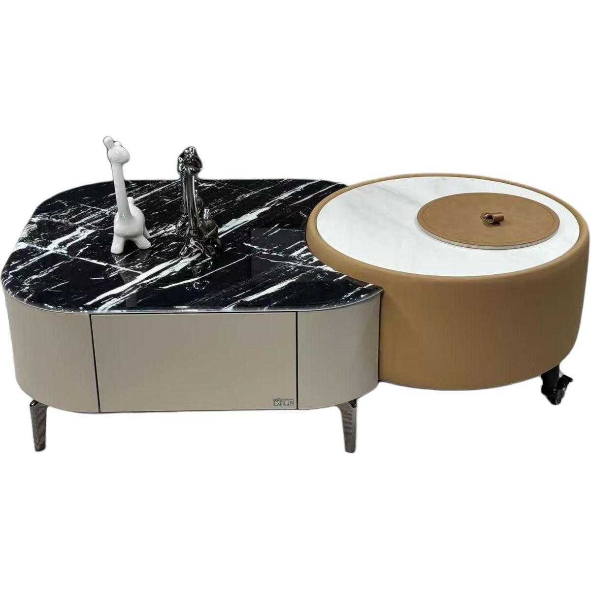 Jingshan Baisui Italian minimalist modern simple combination light luxury simple living room home modern small apartment coffee table
