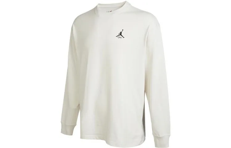 Jordan T Shirts Men's Beige Crew Neck Moderate Straight Fit