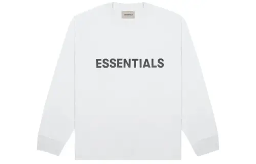 Fear Of God Essentials 3D Silicon Applique Boxy Long Sleeve T Shirt