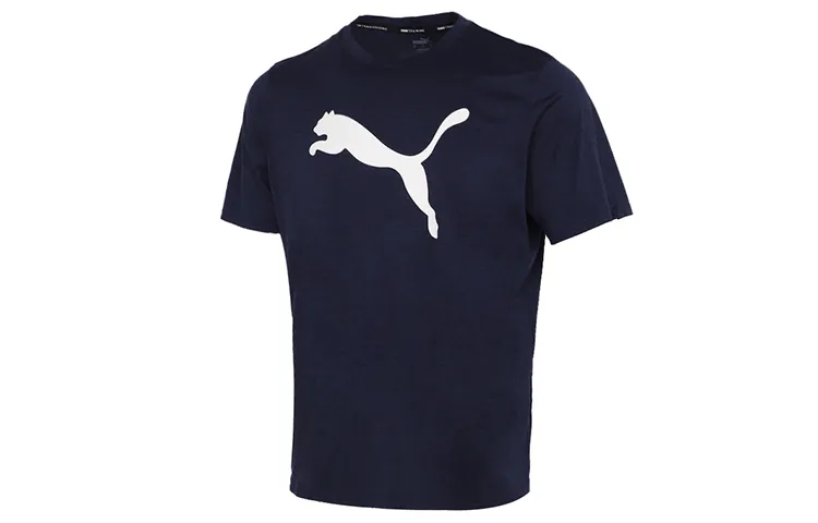 PUMA Drop Shoulder Sleeve T-Shirt Men's Tweed Blue