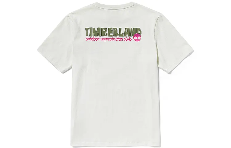 Timberland T Shirt Men's Vintage White