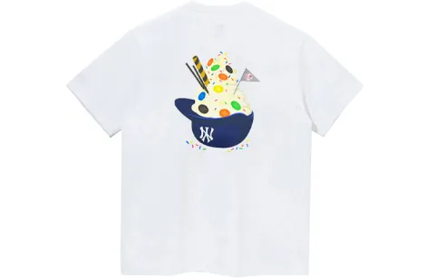 New Era T Shirt Trendy Versatile Men's White