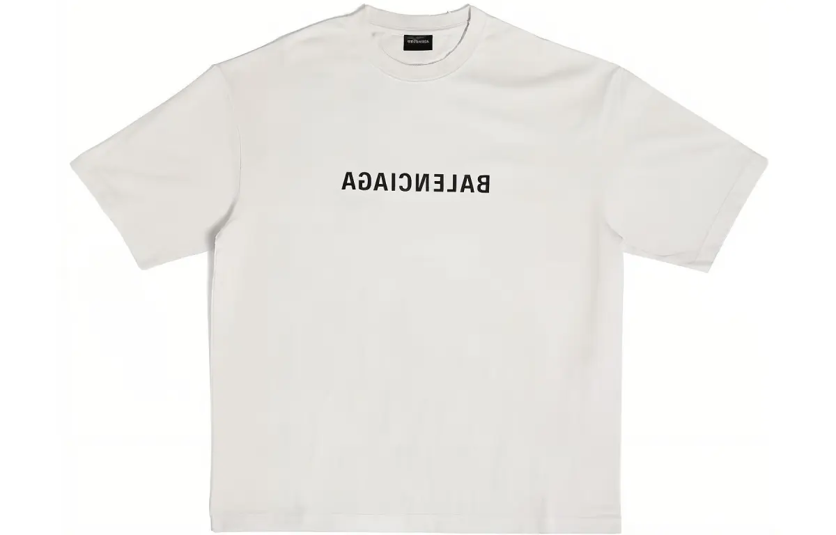 Balenciaga Mirror SS23 T Shirt Unisex Beige Yellow