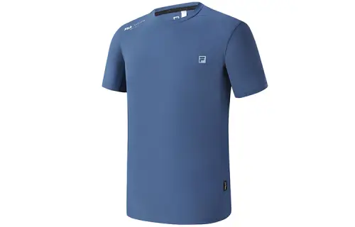 FILA T Shirts Men's Dusty Teal Crew Neck Moderate