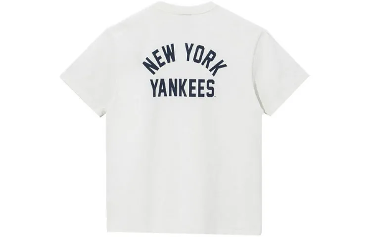 New Era T Shirt Trendy Versatile Men's Ecru