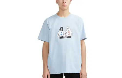 UNIQLO T Shirt Unisex Light Blue