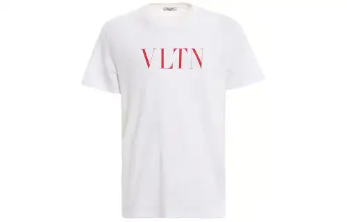 Valentino Logo Printed Crewneck T Shirt