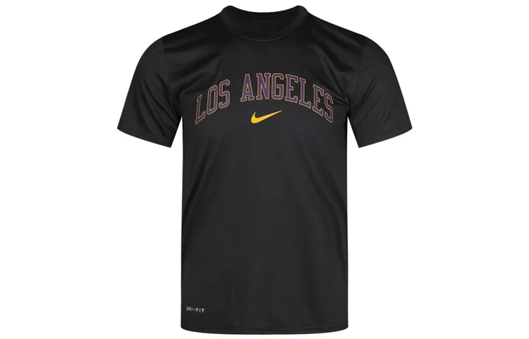 Nike T-Shirts Men's Crew Neck Moderate Straight Fit