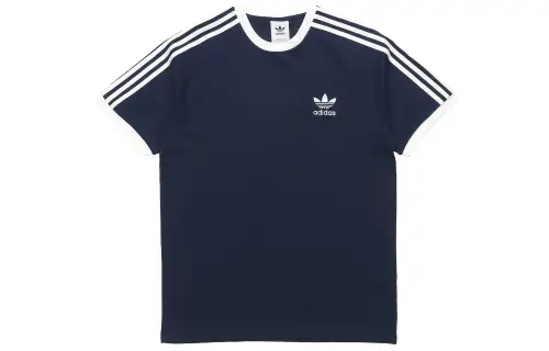 Adidas Originals 3 Stripes T Shirt Men's Marine Blue