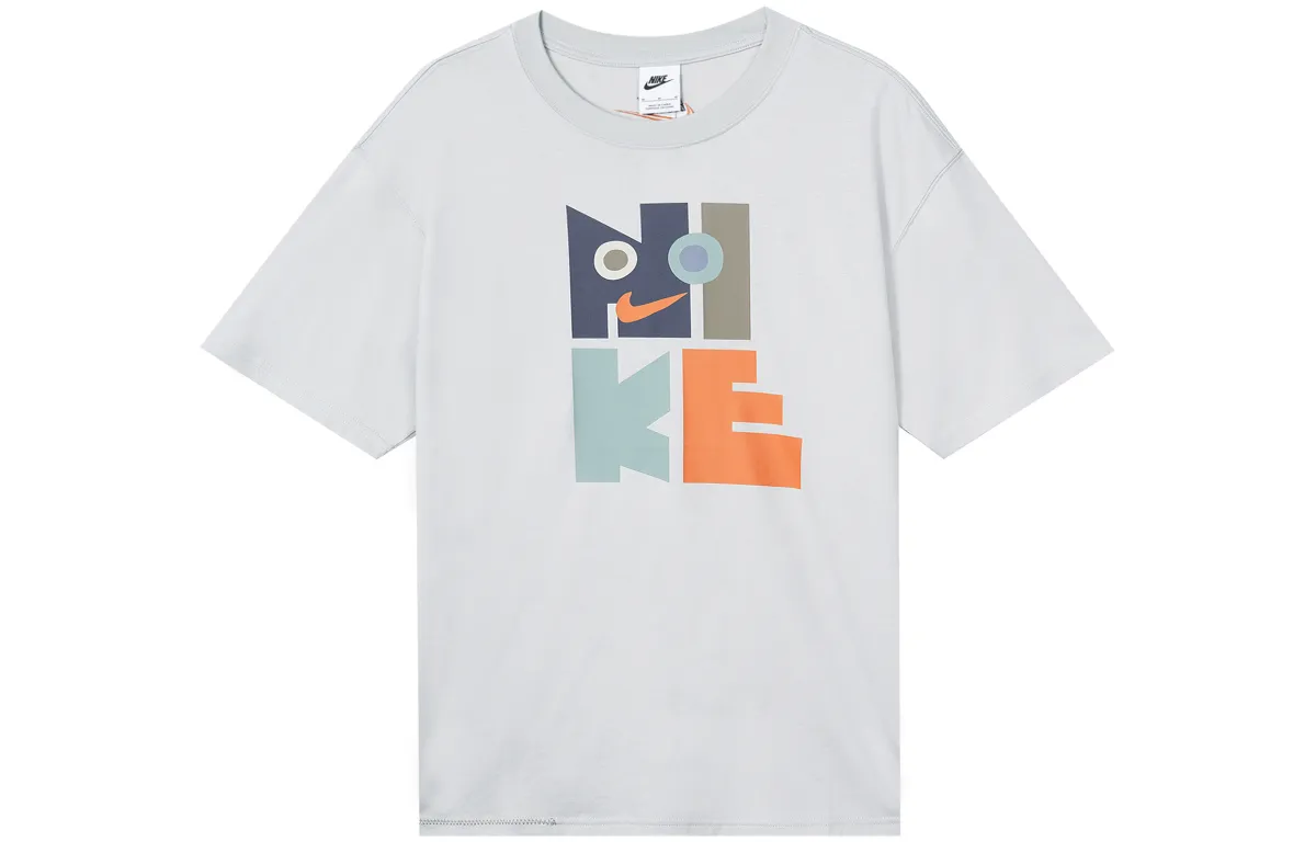 Nike Drop Shoulder Sleeve T Shirt Men's Dusty Gray