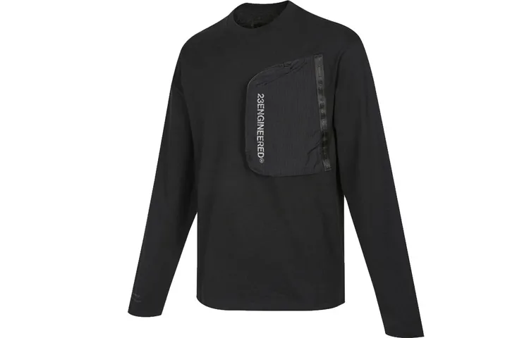 Jordan Drop Shoulder Sleeve T-Shirt Men's Black
