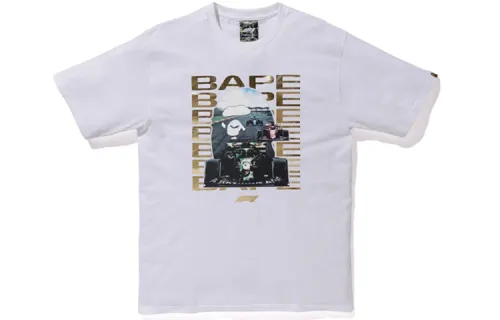 Bape X F1 Photo Ape Head Tee